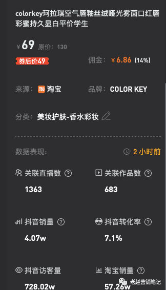 Colorkey超完美日記登上唇釉品類第一，全網(wǎng)爆銷1000萬支的營銷策略